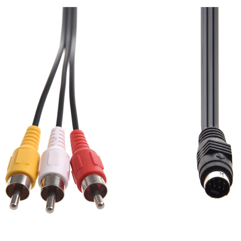 7 PIN S-VIDEO to 3 RCA TV Cable