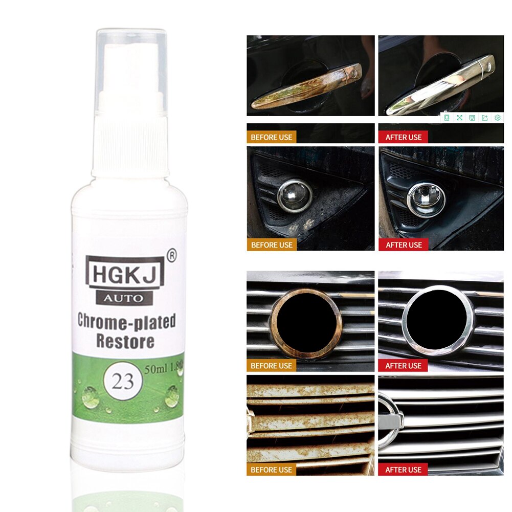 Trim Chrome Part Plastic Styling Deoxidation Leather Refurbishment Agent Car Interior Scratch Repair Rust Removal Cleaner Useful