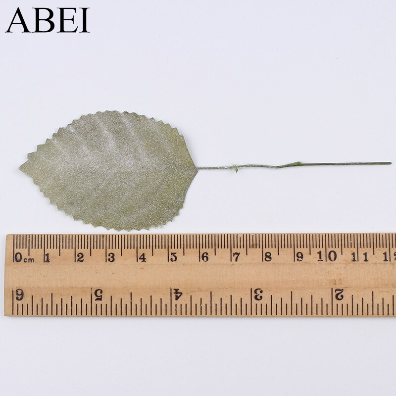 24pcs/lot Artificial Leaf Bouquet White Plant Faux Foliage For Christmas Wedding Party Home Decoration DIY Wreath Garland Craft