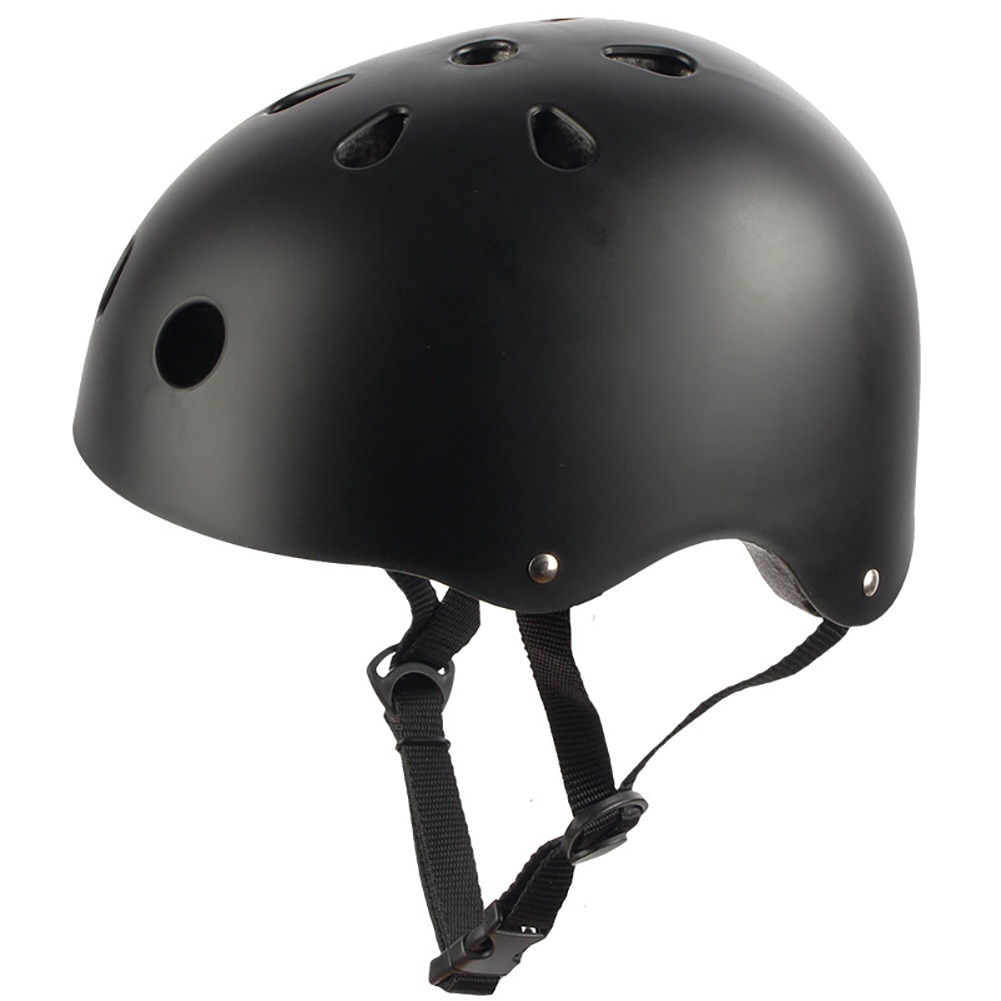 Roller Helm Skateboard Schaatsen Bescherming Kind: Black / M