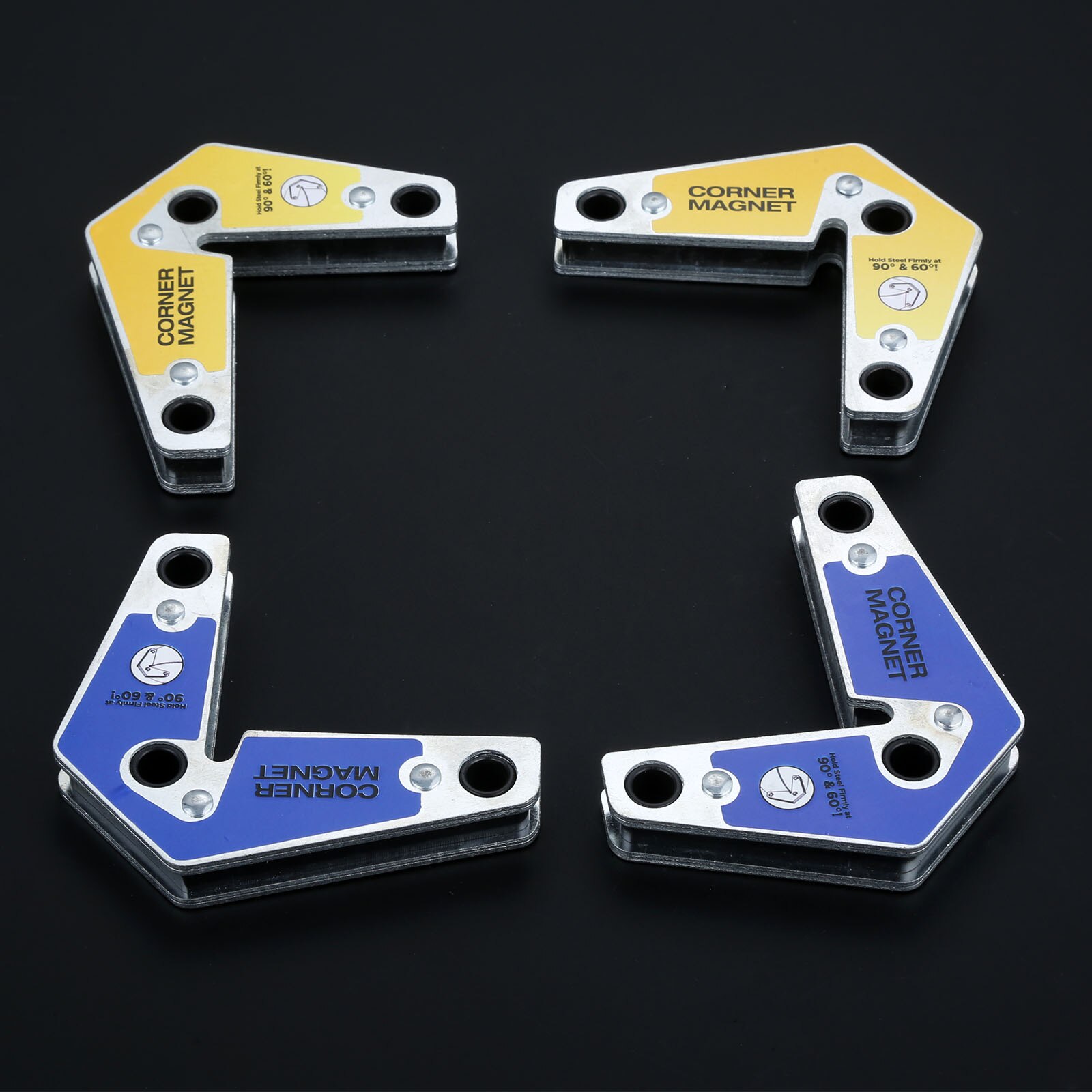 4 Stuks 50KG Magnetische Lashouders Hoek Soldeer Magneet Las Fixer Positioner Ferriet Holding Auxili