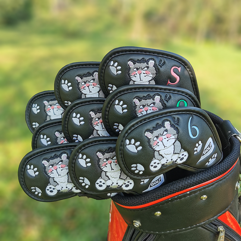Golf Club Head Covers Wood Driver Protect Headcover Golf Accessories Putter Golf Iron Club Head Cover: army green
