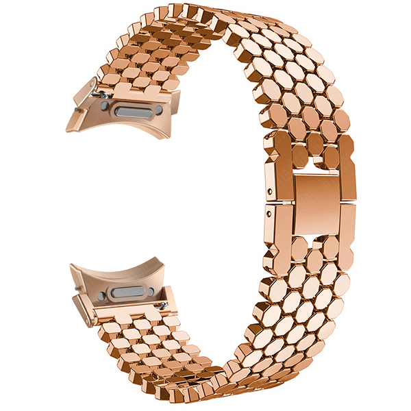 No Gaps Stainless Steel Strap for Samsung Galaxy 6 5 4 44mm 40mm 6 4 Classic 43mm 47mm 42 46mm for 5Pro 45mm Band Metal Bracelet: Brown / 14mm