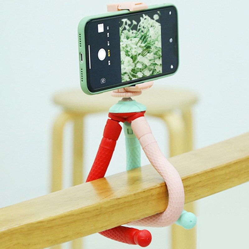 Novo mini polvo multi-função de transmissão ao vivo tripé multi-celular posição braçadeira titular tripé