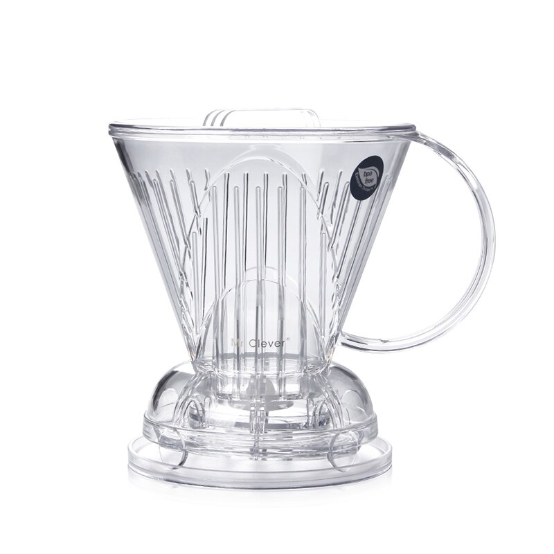 2-4/4-7 Cups Coffee Immersion Dripper Clever Coffee Dripper Reusable for Travel or Home Use /Perfect for Pour Over Coffee: white L