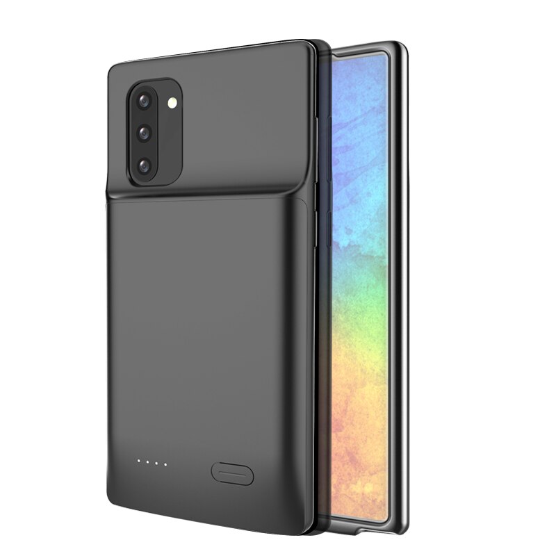 Note 10 Plus Shockproof Battery Charger Case Voor Samsung Galaxy Note 10 Plus Vloeibare Siliconen Power Case Extenal Power Bank cove