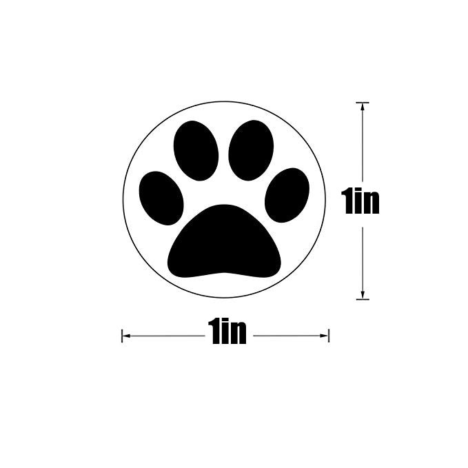 500pcs black Paw Print Stickers Dog cat bear Paw Labels Stickers for laptop reward sticker stationery teacher for student