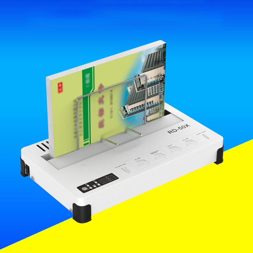 100W RD-50X schmelzen Thermal- Bindemittel Schreibtisch Kleber Buchbinderei Maschine Vertrag Dokumente Buch Umschläge schmelzen Bindung Maschine