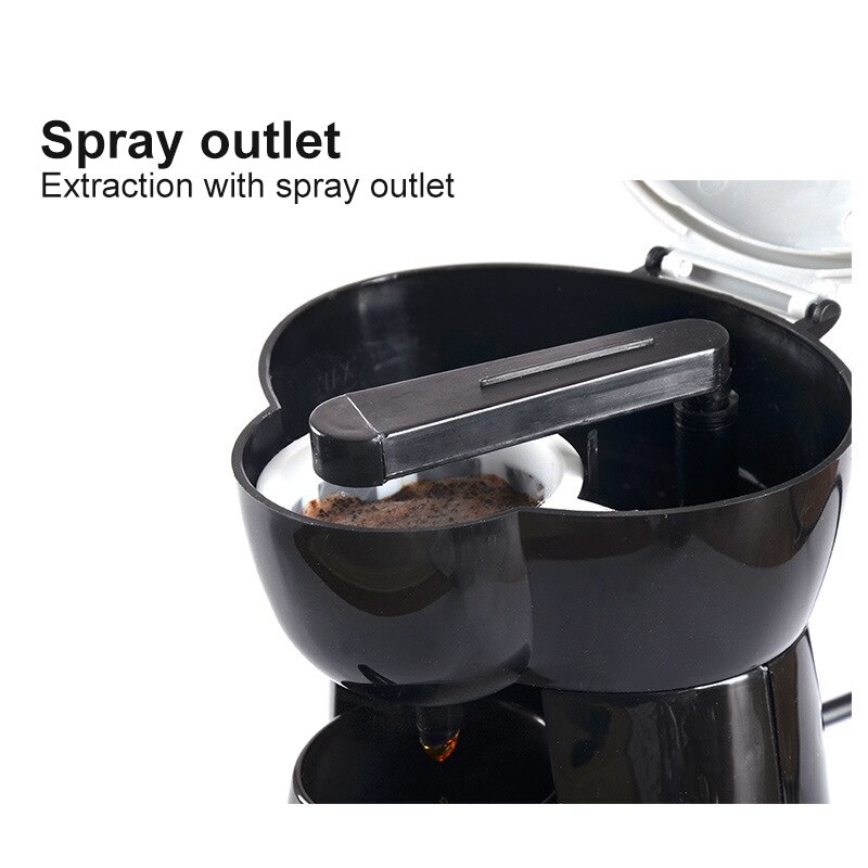Mini husholdning elektrisk dryp kaffemaskine automatisk kaffemaskine dobbelt brug amerikansk kaffemaskine kaffemaskine espresso