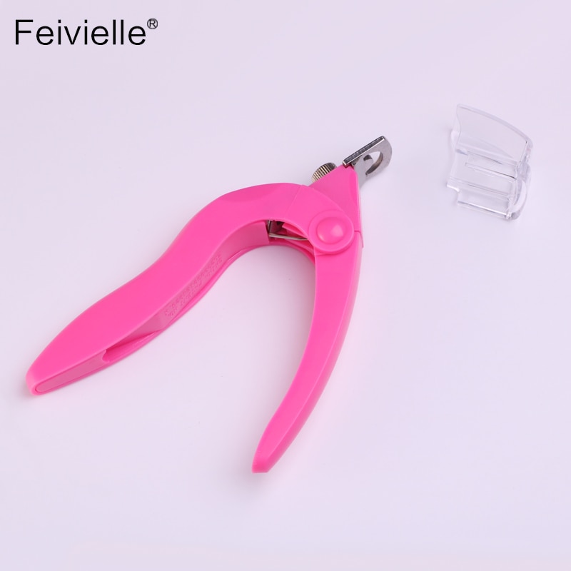 Feivielle Rvs Nail Teen Cuticle Clipper Cutter Scissor Voor Acryl Kunstnagels Tips Franse Ronde Drie Vorm