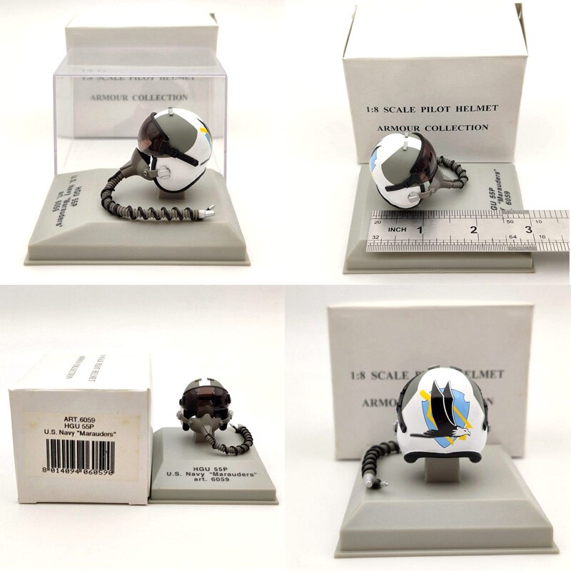 CDC Armour 1/8 Scale Pilot Helmet HGU 33P/26P/55P/MK 10/Gueneau 316/APH 6B Diecast Models Auto Toys Collection