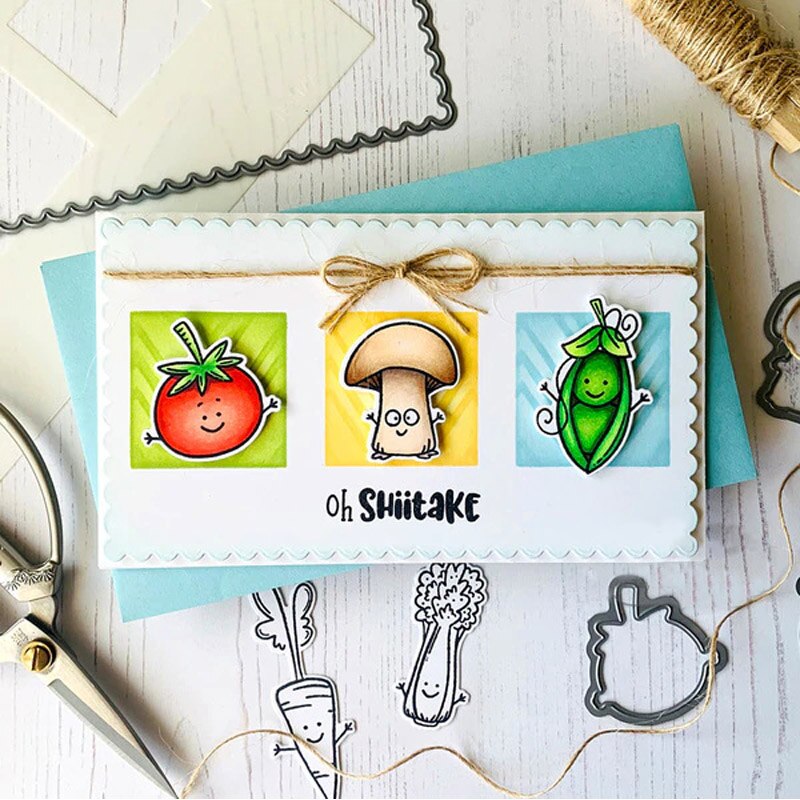 Rectangular Framelits Mini Slimline Wavy Metal Cutting Dies Scrapbooking Album Paper DIY Cards Crafts Embossing Die