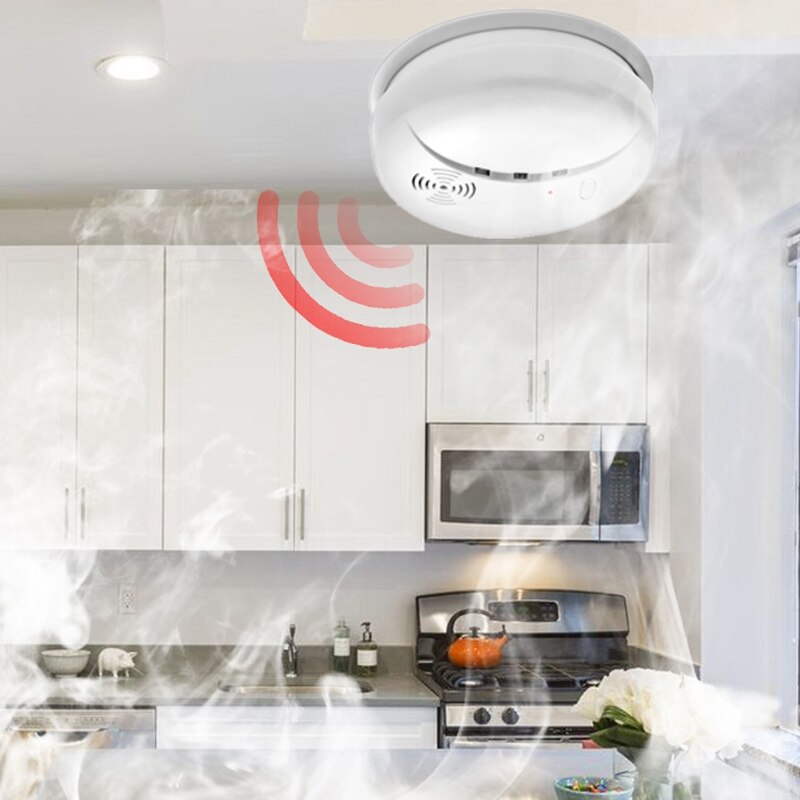 Home Security Wireless Alarm Smoke Detector for Home Security Alarm System Sensor Alarm Smoke Detector