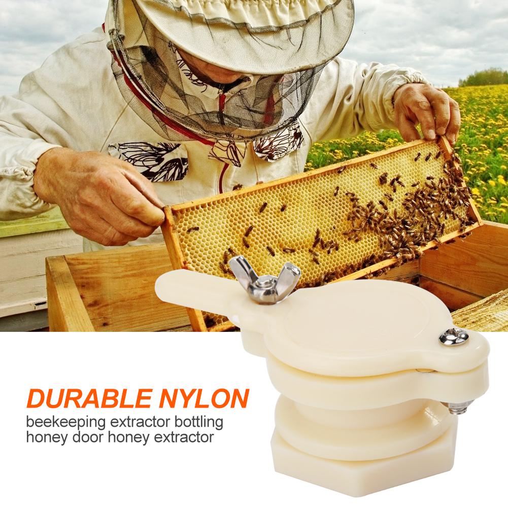 1/2pcs Nylon Bee Extractor Honey Tap Non-toxic Threaded Casing Gate Valve Plastics Durable Garden Beekeeping Supplies