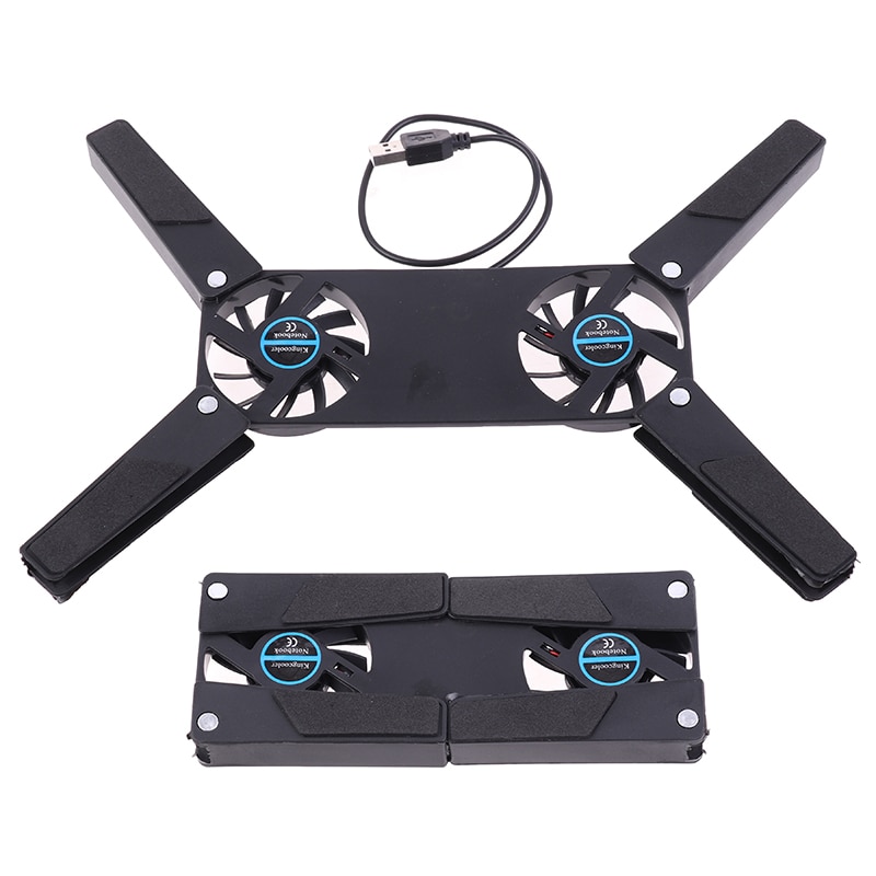 CPU Cooler Foldable USB Cooling Fan Mini Octopus Cooler Pad Quiet Stand Double Fans For 7-15 Inch Notebook Laptop