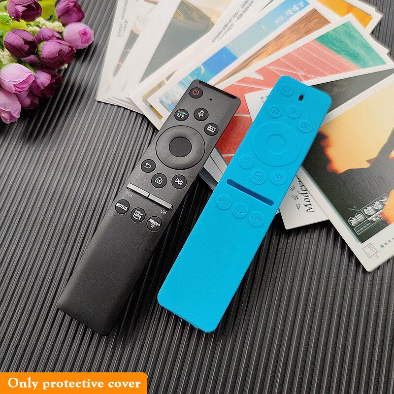 Samsung-TV Remote Control Protective Sleeve For BN59-01 Anti Silicone Cover: blue