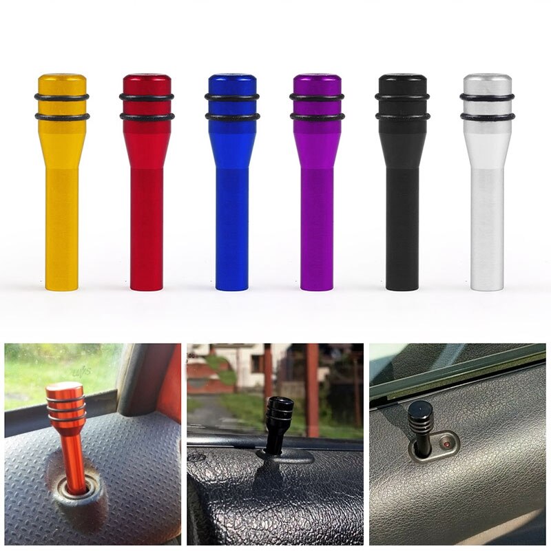Car Door Chrome-Plated Decorative Sticker Door Bolt Lock Pin Door Bolt