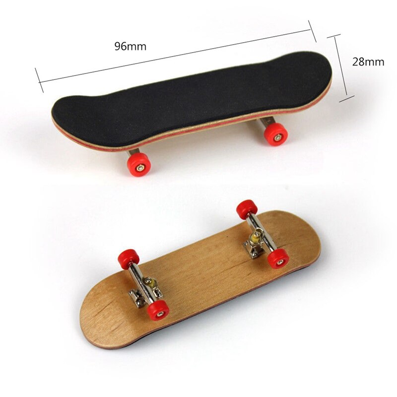 1 st träfinger skateboards finger skateboard bräda trä grundläggande greppbräda hjul