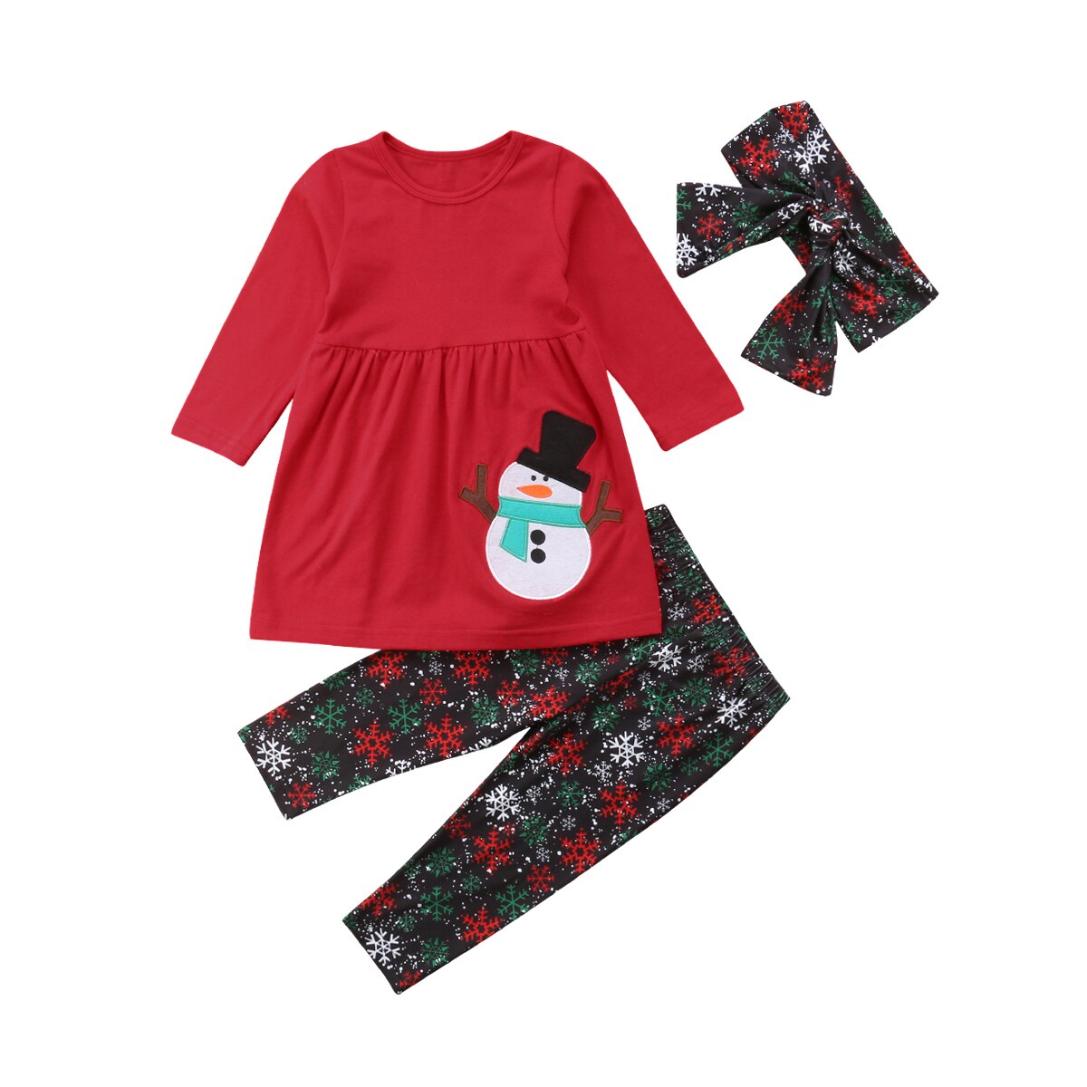 Fancy Me Schneemann-Kostüm Für Mädchen (3-12 Jahre) – Weißes Festliches Weihnachtsoutfit