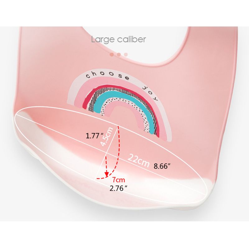 Peuter Baby Feeding Slabbetjes Baby Waterdicht Voedsel Catcher Pocket Zachte Siliconen Feed Speeksel Handdoek