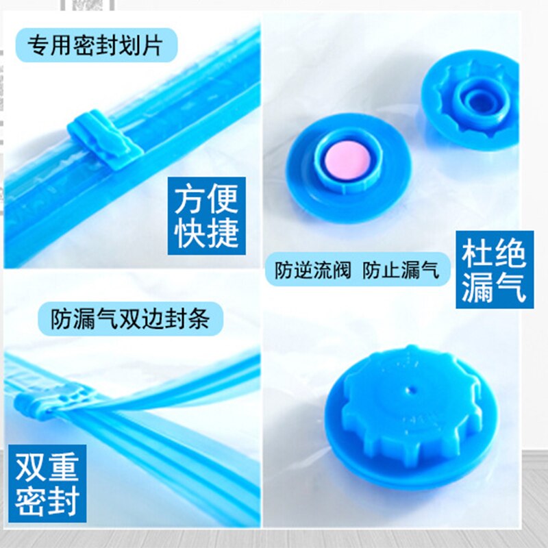 1Pcs Thick Vacuum Compression Bags, Vacuum Storage Bags, Transparent Multi-specification Vacuum Bags With Valve Bag, Large Size