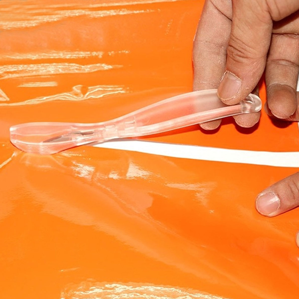 2 Stuks Vinyl Wrap Film Cutter Veiligheid Papier Duckbill Mes Auto Sticker Vinyl Veiligheidssnijder Muur Snijmes Gereedschap