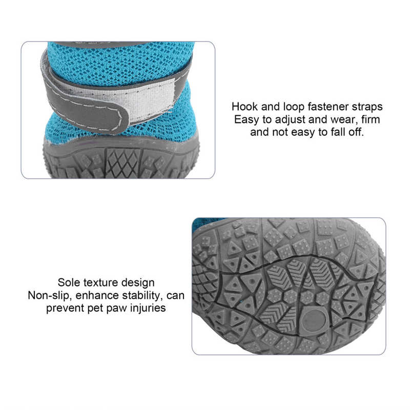 Chaussures imperméables antidérapantes pour animaux de compagnie, bottes de neige, légères, respirantes, pour chien, petit chiot, 4 pièces