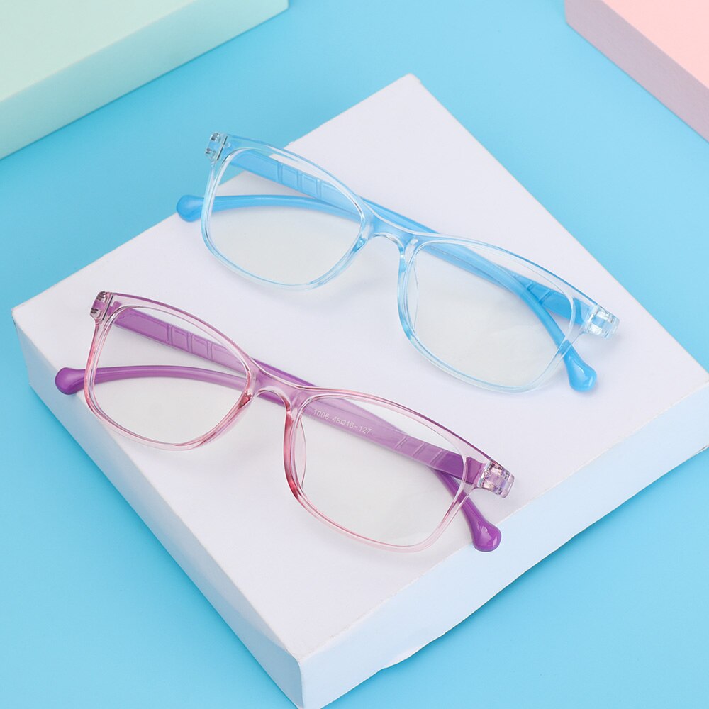 Round Anti-blue Light Kids Glasses Children Boys Girls Computer Glasses Protection Eyeglasses Ultra Light Frame