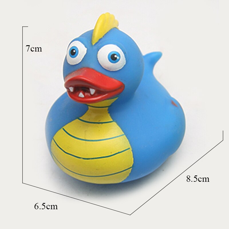 ESALINK Rubber Duck Style Girl With Pearl Earrings Baby Bath Toys Duck Children Toy Duck Baby Toys Bath Toys For Kids: YN131-1pcs