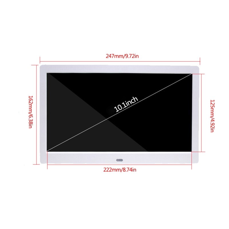 10Inch High Definition 1024X600 Lcd Digitale Fotolijst Elektronisch Album Foto 24BB