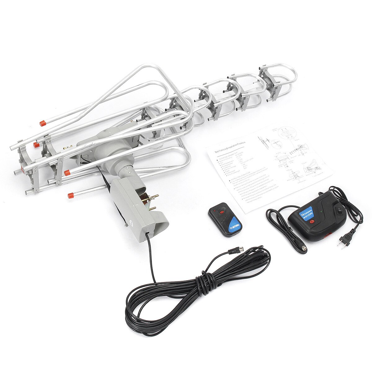 360 Degree HD Digital Outdoor TV Antenna For Full VHF/UHF/DTV/HDTV/FM High Gain Strong Signal Outdoor TV Antenna