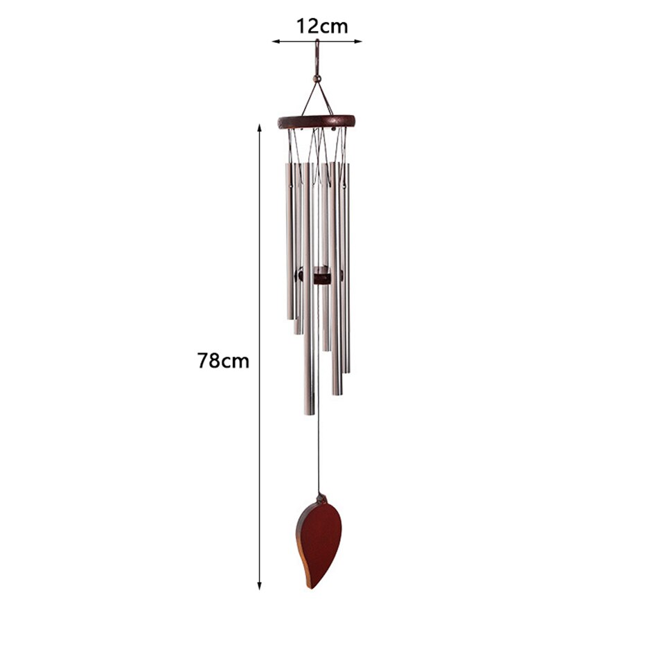 VOGVIGO Large Wind Chimes Outdoor Garden Porch Balcony Solid Wood Ornaments Home Decoration Craft