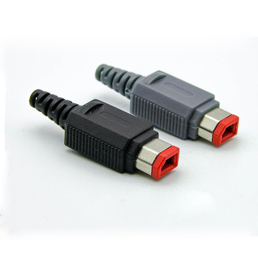 Piezas de reparación para WII, 2 pines, Sensor, barra, receptor, conector macho, pieza de repuesto