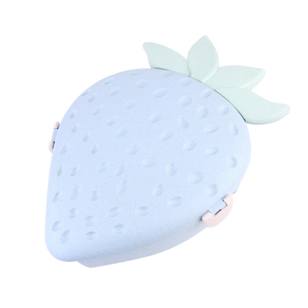 Tarwe Stro Fruit Verdeeld Plaat Aardbei Gedroogd Fruit Snack Tray Noten Snoep Opbergdoos Met Deksel)