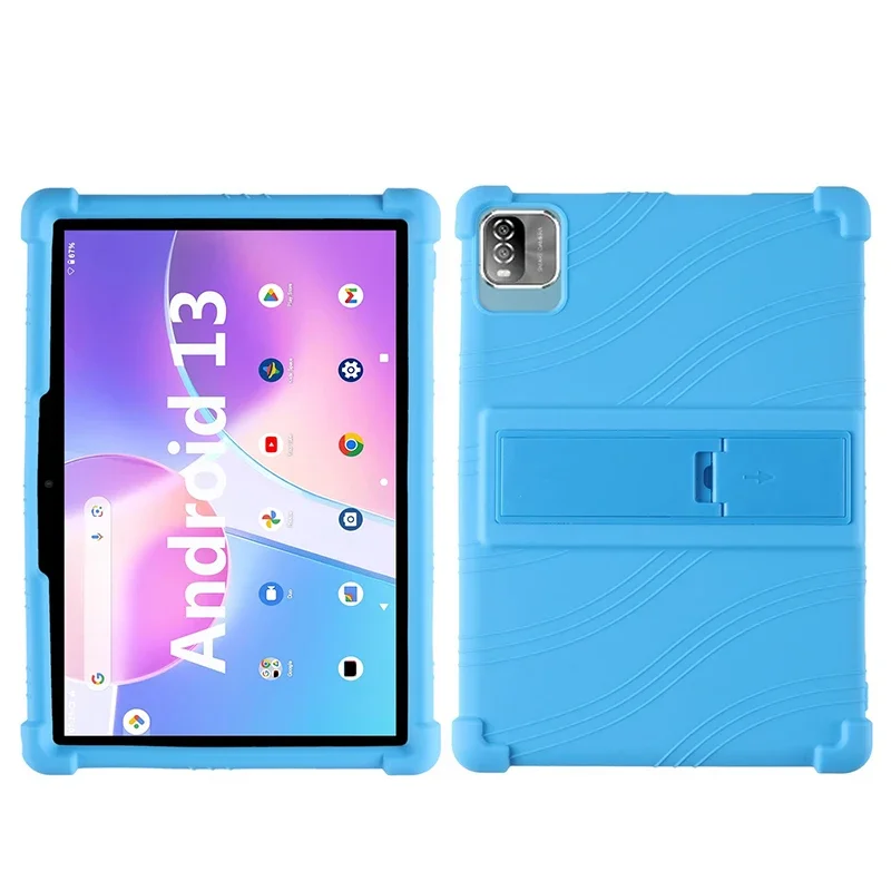 For PRITOM TAB11 Android 14 Tablet, 10 Inch Shockproof Cover Android 13 Tablet Kids Soft Silicon Stand Protective Shell: SKY BLUE