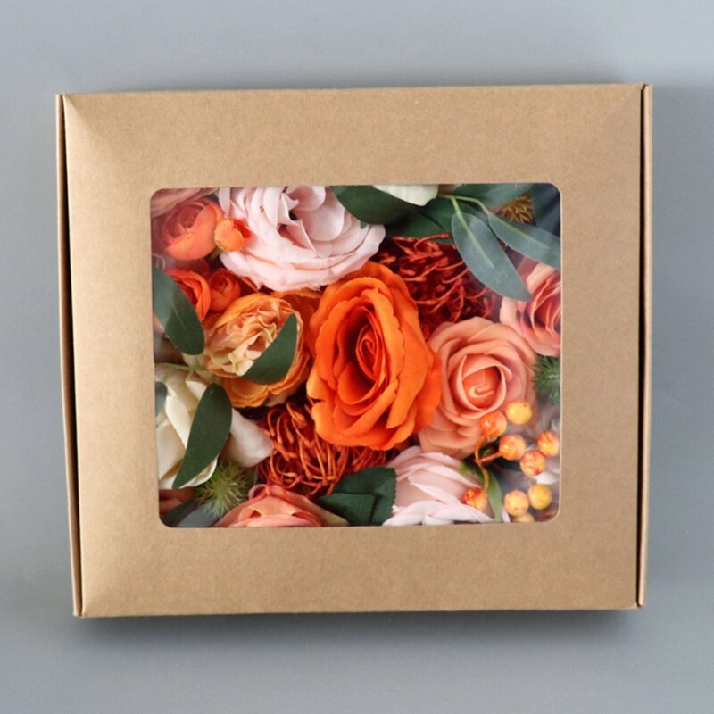 Fleurs Artificielles Combo 25 adet sıcak Taupe güller w/DIY düğün dekor Centerpi