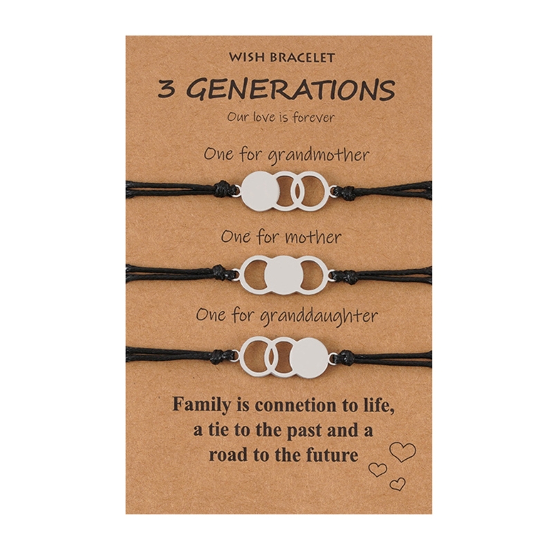 Mother &amp; Daughter Bracelets Set Mommy &amp; Me Heart Matching Wish Bracelets Forever Love Bracelets Holidays D5QB: 212