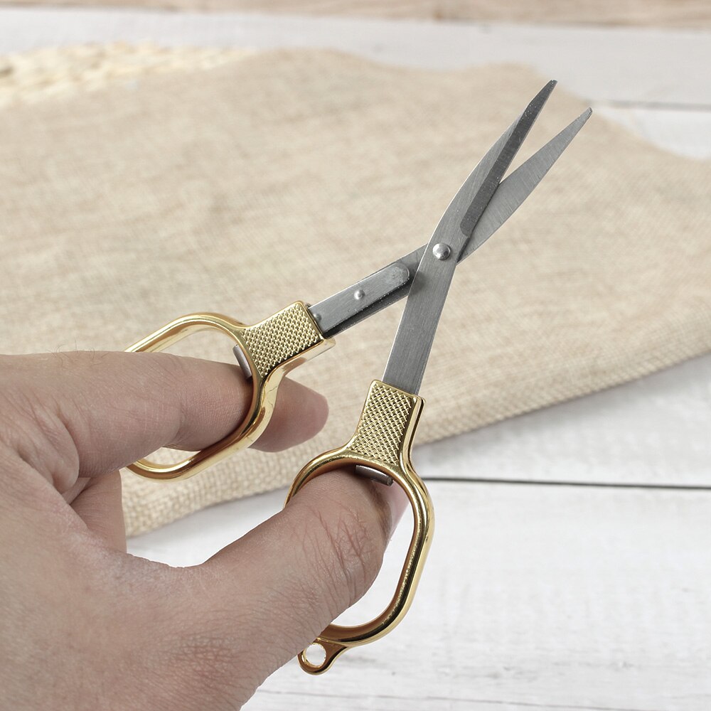 Roestvrij Staal Anti-Roest Vouwen Schaar Bril Vormige Mini Shear Pocket Emergency Home Reizen Gebruik Opvouwbare Cutter Veiligheid Diy