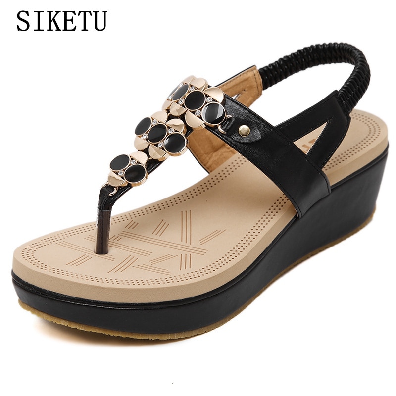 SIKETU Woman Sandals Summer shoes Women Casual Comfortable Wedges Open Toe Sandals Women's Sandals