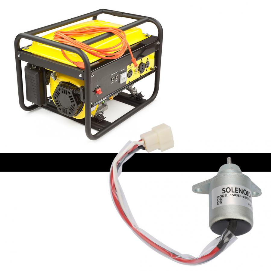 12V Diesel Fuel Engine Shut off Stop Solenoid Valve Replacement Kit 1503ES-12S5SUC5S Solenoid