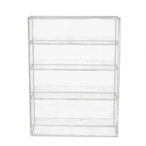 Four-Layers Sliding Door Acrylic Display Box Show Case for Mini Perfume Bottle: Default Title