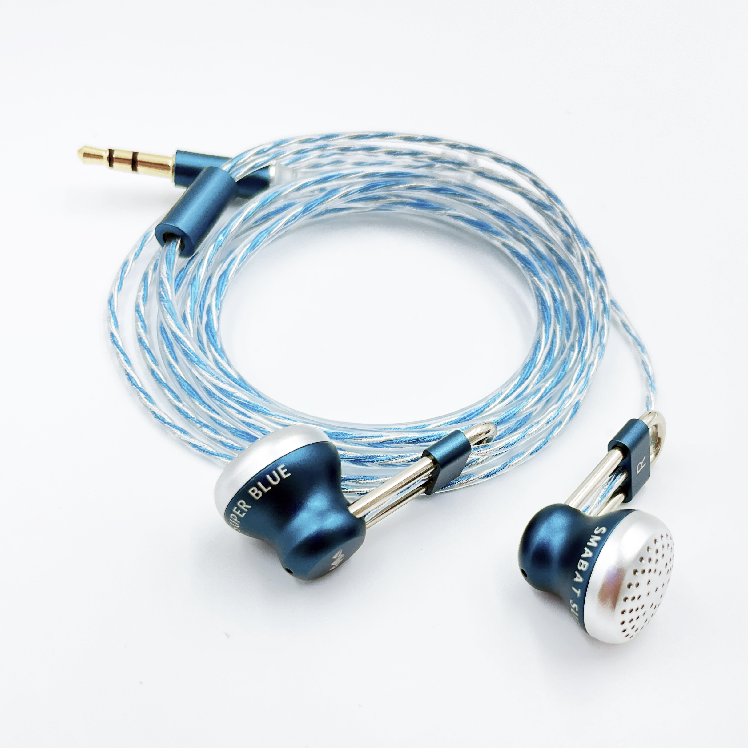 Ultra Blue In-Ear Headphones Comfortable to wear firm high sound labyrinth acoustic structure Wired open hifi music