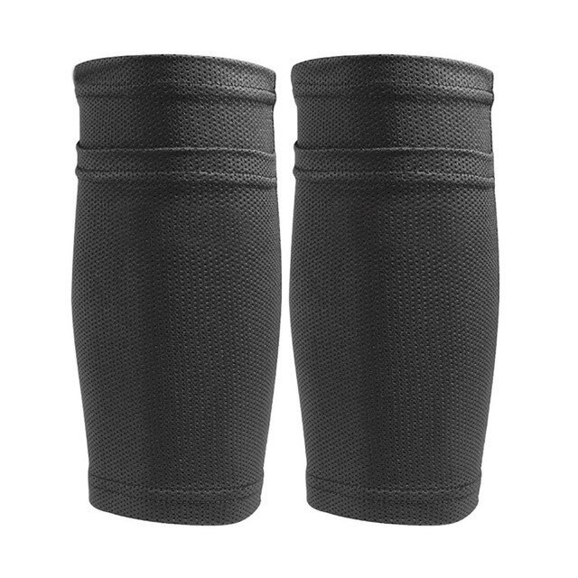 Leg wrap Shin Guard Breathable Shin Pad Fixed leg plate Soccer Protective: Black / L