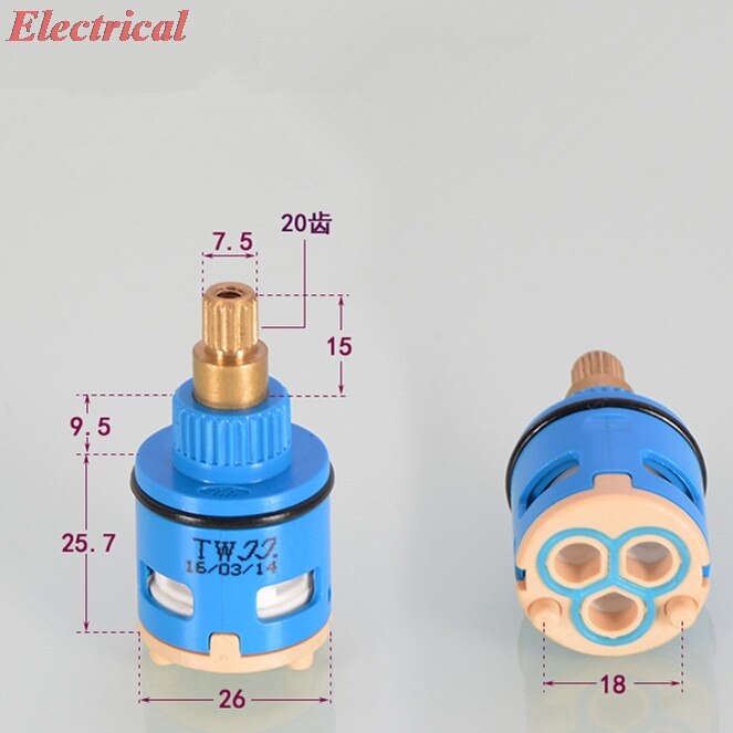 1Pc Spruitstuk Water Segregator Kraan Cartridges Badkamer Douche Accessoires Douche Mengkraan 3 Speed Regulator Keramische Schakelaar: NO.4