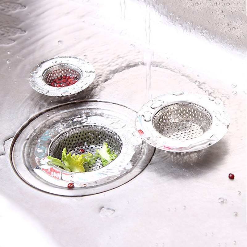 Stainless Steel Kitchen Sink Strainer Waste Plug Drain Stopper Filter Basket