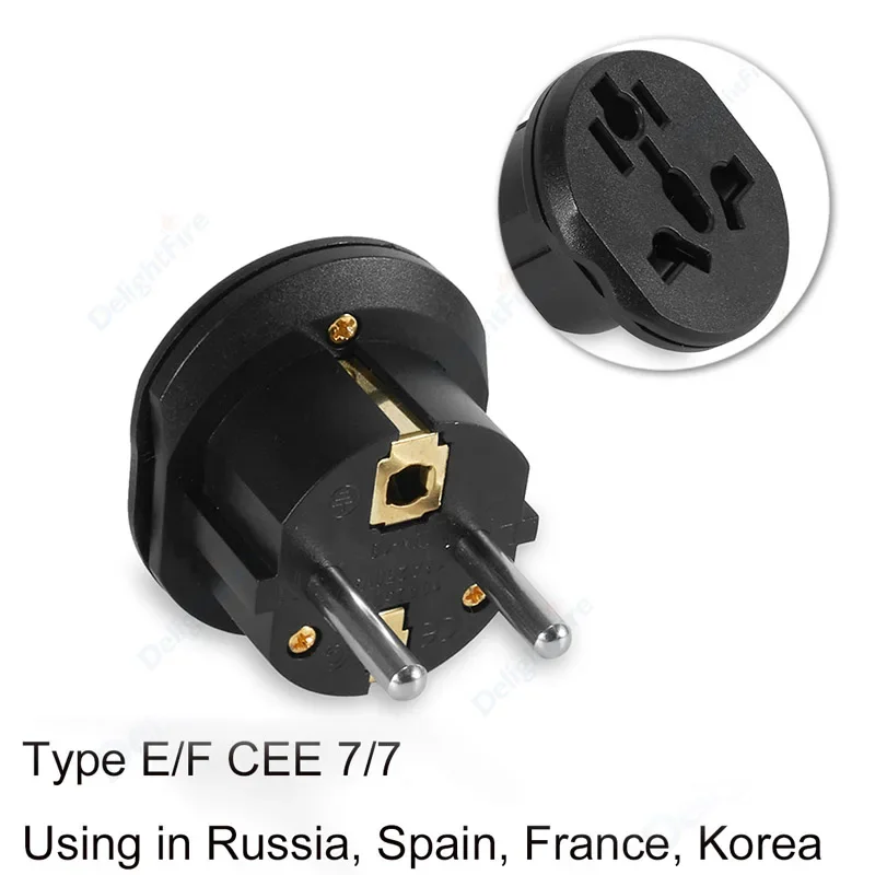 Adaptateur de voyage universel royaume-uni vers ue Euro européen russie US EU vers royaume-uni britannique corée France adaptateur de prise convertisseur de prise électrique: TYPE 14
