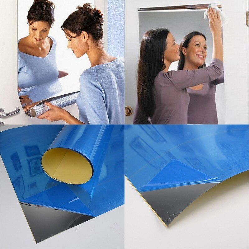 50x100cm DIY Acrylic Mirror Wall Stickers Soft Mir... – Vicedeal