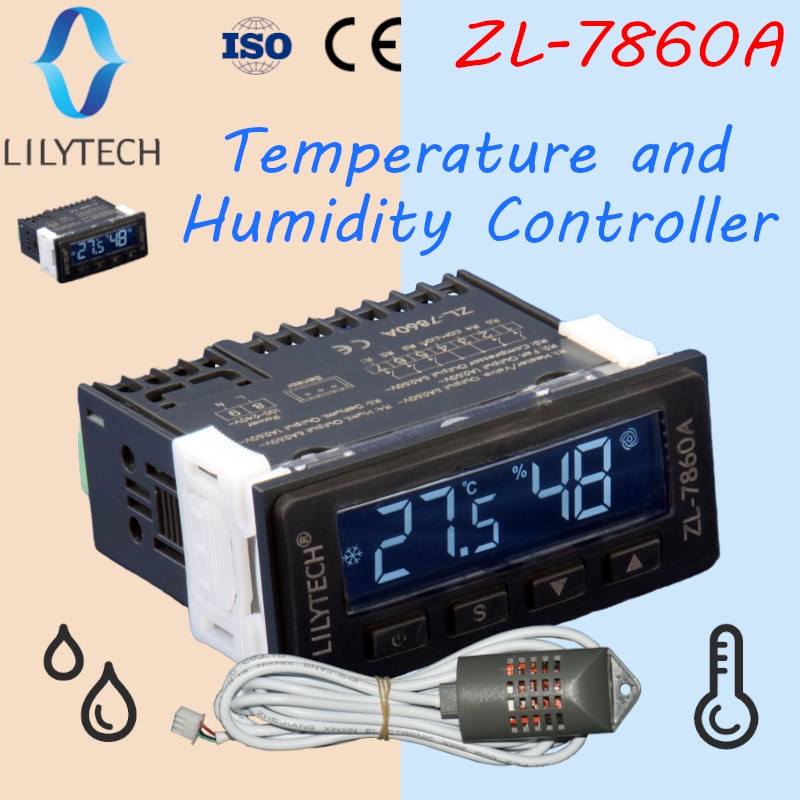 ZL-7860A, Constant temperature and humidity controller, hygrostat thermostat, fixed temperature and fiexed humidity controller
