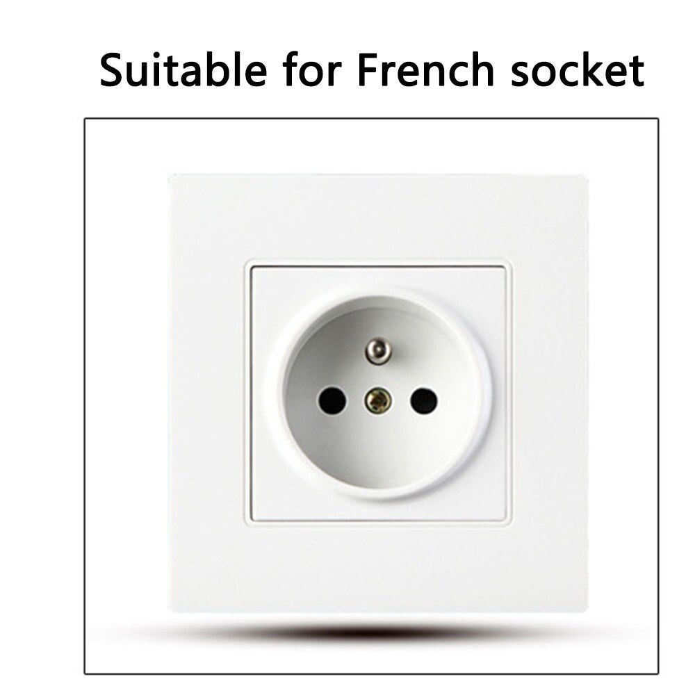 French Standard Anti-electric Shock Children's Power Socket Protection Cover Infant Household Socket 2 Hole Protective Cover