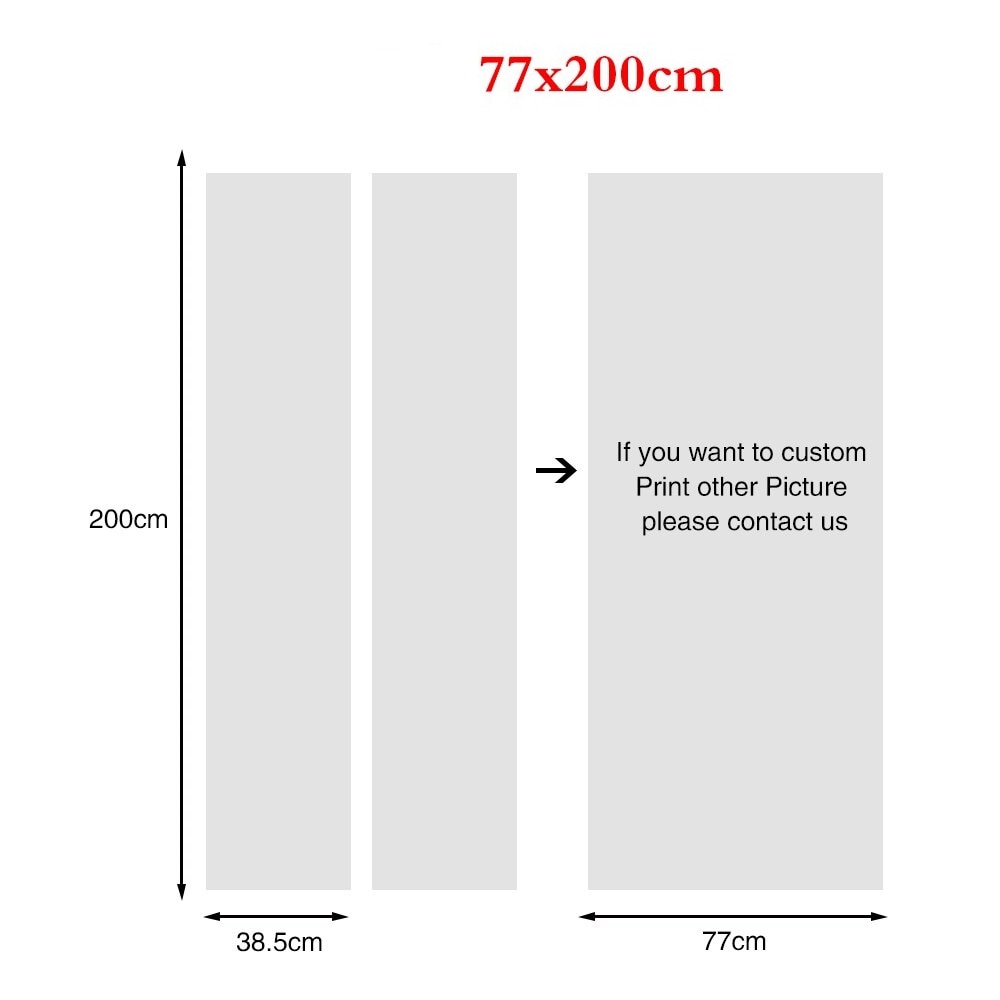 3D European town arch Door Sticker for Bedroom Living Room art PVC Waterproof Decal door wrap 77*200cm